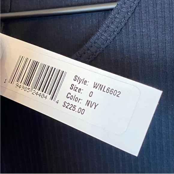 JAMES PERSE Navy Blue Stretch Rib Bodycon Tank Midi Dress - XS - NWT - Picture 2 of 5